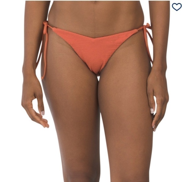 Women’s BECCA Beccaswim Pucker Up Tie Side Swim Bottom Swimwear Ginger M - Picture 5 of 17